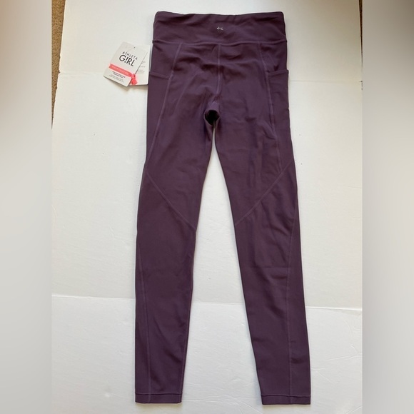 Athleta Girls High Rise Stash Your Treasures XL 14 New with tags Purple - Picture 2 of 8
